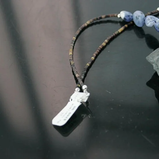 Navajo .925 Sterling Silver Natural Turquoise Lapis Native American Necklace 370967577439 Navajo .925 Sterling Silver Natural Turquoise Lapis Native American Necklace 370967577439
