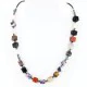 Navajo .925 Sterling Silver Natural Turquoise Multicolor Native American Necklace 15422-5 Navajo .925 Sterling Silver Natural Turquoise Multicolor Native American Necklace 15422-5