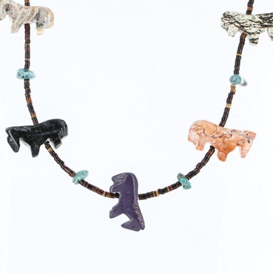 Certified Authentic Navajo .925 Sterling Silver Natural Turquoise Native American Necklace 370999807088