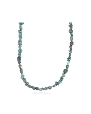 Certified Authentic Navajo .925 Sterling Silver Natural  Turquoise Native American Necklace 371011590435