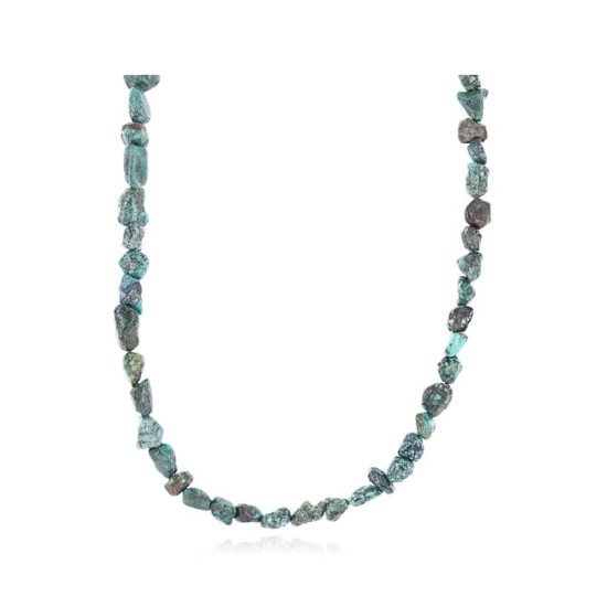 Certified Authentic Navajo .925 Sterling Silver Natural  Turquoise Native American Necklace 371011590435