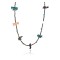 Certified Authentic Navajo .925 Sterling Silver Natural Turquoise Native American Necklace 371011832312