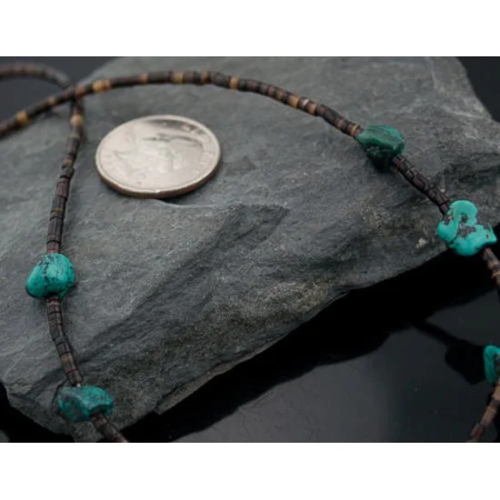 Navajo .925 Sterling Silver Natural Turquoise Native American Necklace 390642566530 Navajo .925 Sterling Silver Natural Turquoise Native American Necklace 390642566530