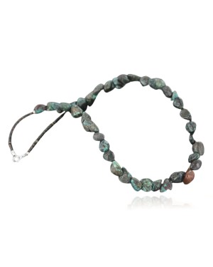 Certified Authentic Navajo .925 Sterling Silver Natural Turquoise Native American Necklace 390681991124