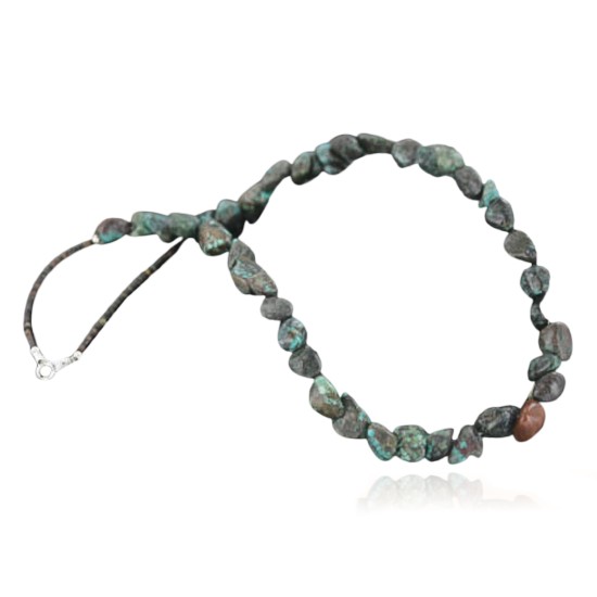 Certified Authentic Navajo .925 Sterling Silver Natural Turquoise Native American Necklace 390681991124