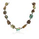 Certified Authentic Navajo .925 Sterling Silver Natural Turquoise Native American Necklace 790105-1