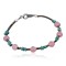 Certified Authentic Navajo .925 Sterling Silver Natural Turquoise Native American Pink Quartz Bracelet 390737989427