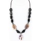 Certified Authentic Navajo .925 Sterling Silver Natural Turquoise ONYX, AMETHYST Native American Necklace 750121-6
