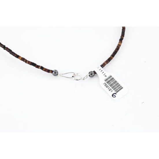 Certified Authentic Navajo .925 Sterling Silver Natural Turquoise ONYX, AMETHYST Native American Necklace 750121-6