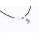 Certified Authentic Navajo .925 Sterling Silver Natural Turquoise ONYX, AMETHYST Native American Necklace 750121-6