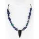Navajo .925 Sterling Silver Natural Turquoise, Onyx and LAPIS Native American Necklace 371060794713 Navajo .925 Sterling Silver Natural Turquoise, Onyx and LAPIS Native American Necklace 371060794713