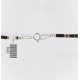 Certified Authentic Navajo .925 Sterling Silver Natural Turquoise, Onyx and LAPIS Native American Necklace 371060794713