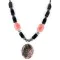 Navajo .925 Sterling Silver Natural Turquoise Onyx Native American Necklace 371060605007 Navajo .925 Sterling Silver Natural Turquoise Onyx Native American Necklace 371060605007