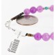 Certified Authentic Navajo .925 Sterling Silver Natural Turquoise Purple Agate Native American Bracelet 370989751703