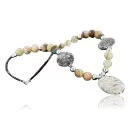 Navajo .925 Sterling Silver Natural Turquoise Quartz Native American Necklace 15265-181