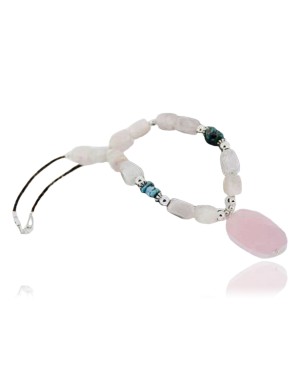 Certified Authentic Navajo .925 Sterling Silver Natural Turquoise Quartz Native American Necklace 15383-9