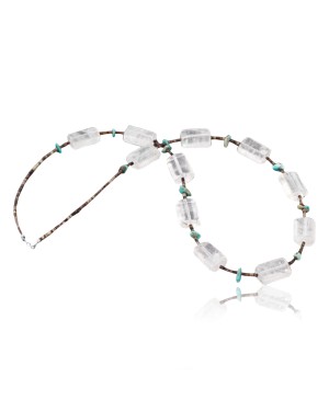 Certified Authentic Navajo .925 Sterling Silver Natural  Turquoise Quartz Native American Necklace 371029586911