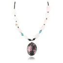 Navajo Sterling Silver Turquoise Quartz Necklace