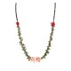 Certified Authentic Navajo .925 Sterling Silver Natural Turquoise, Spiny Oyster and Coral Native American Necklace 25341-1