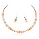 Certified Authentic Navajo .925 Sterling Silver Natural Turquoise Spiny Oyster Set Native American Necklace and Earrings 16038-18084