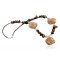 Certified Authentic Navajo .925 Sterling Silver Natural Turquoise Tigers Eye Jasper Native American Necklace 15824-9