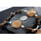 Certified Authentic Navajo .925 Sterling Silver Natural Turquoise Tigers Eye Jasper Native American Necklace 15824-9