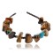 Certified Authentic Navajo .925 Sterling Silver Natural Turquoise Tigers Eye Native American Bracelet 370994299076