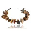 Navajo .925 Sterling Silver Natural Turquoise Tigers Eye Native American Bracelet 370994554931