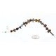 Certified Authentic Navajo .925 Sterling Silver Natural Turquoise Tigers Eye Native American Bracelet 390755381003