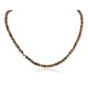 Certified Authentic Navajo .925 Sterling Silver Natural Turquoise Tigers Eye Native American Necklace 15786-101
