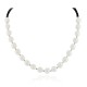 Certified Authentic Navajo .925 Sterling Silver Natural White Agate Heishi Native American Necklace 25313-4