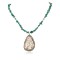 Certified Authentic Navajo .925 Sterling Silver Natural White Buffalo Turquoise Hematite Native American Necklace 12870-16075-1