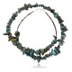 Certified Authentic Navajo .925 Sterling Silver ROUGH and Turquoise Native American Necklace 750109-1