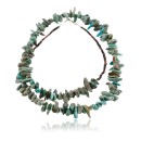 Navajo .925 Sterling Silver ROUGH Turquoise Native American Necklace 750109-5