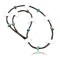 Certified Authentic Navajo .925 Sterling Silver Turquoise Alabaster Native American Necklace 371034244207