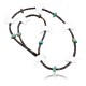 Certified Authentic Navajo .925 Sterling Silver Turquoise Alabaster Native American Necklace 371034244207