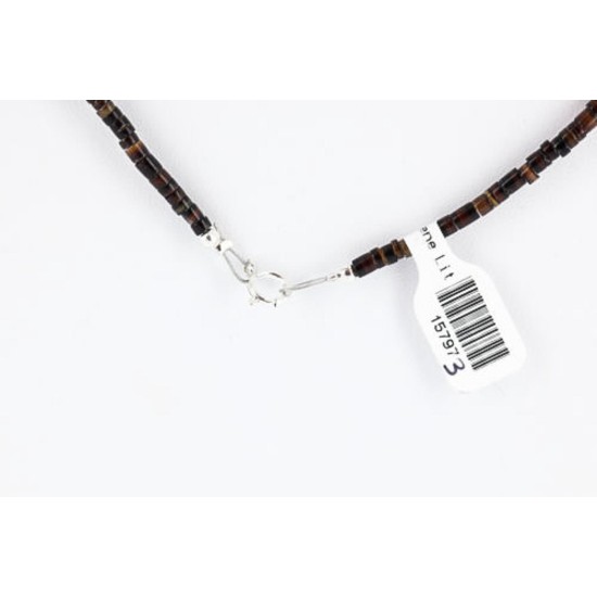 Certified Authentic Navajo .925 Sterling Silver Turquoise Alabaster Native American Necklace 371034244207