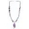 Navajo .925 Sterling Silver Turquoise AMETHYST 28 Native American Necklace 371011978961