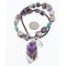 Navajo .925 Sterling Silver Turquoise AMETHYST 28 Native American Necklace 371011978961