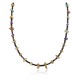 Certified Authentic Navajo .925 Sterling Silver Turquoise Amethyst Native American Necklace 15883-5 Certified Authentic Navajo .925 Sterling Silver Turquoise Amethyst Native American Necklace 15883-5