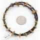 Certified Authentic Navajo .925 Sterling Silver Turquoise Amethyst Native American Necklace 15883-5 Certified Authentic Navajo .925 Sterling Silver Turquoise Amethyst Native American Necklace 15883-5