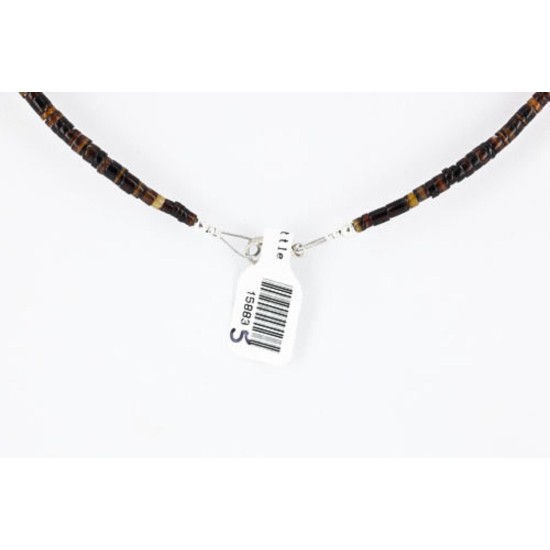 Certified Authentic Navajo .925 Sterling Silver Turquoise Amethyst Native American Necklace 15883-5 Certified Authentic Navajo .925 Sterling Silver Turquoise Amethyst Native American Necklace 15883-5