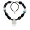 Certified Authentic Navajo .925 Sterling Silver Turquoise and Black Onyx Native American Necklace 25207