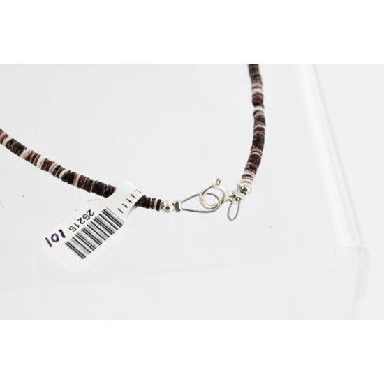 Certified Authentic Navajo .925 Sterling Silver Turquoise and Black Onyx Native American Necklace 390887407679