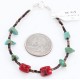 Certified Authentic Navajo .925 Sterling Silver Turquoise and CORAL Native American Bracelet 371016862162