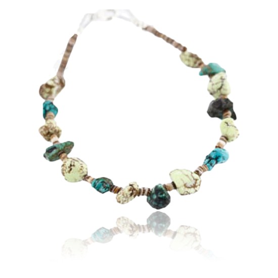 Certified Authentic Navajo .925 Sterling Silver Turquoise and GASPEITE Native American Bracelet 371009395020