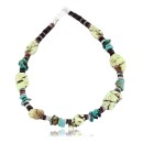 Navajo .925 Sterling Silver Turquoise and Gaspeite Native American Bracelet 390817668585
