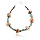 Certified Authentic Navajo .925 Sterling Silver Turquoise and Jasper Native American Bracelet 371013086491