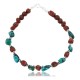 Certified Authentic Navajo .925 Sterling Silver Turquoise and Jasper Native American Bracelet 390800642866