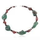 Navajo .925 Sterling Silver Turquoise and Jasper Native American Bracelet 390816759454